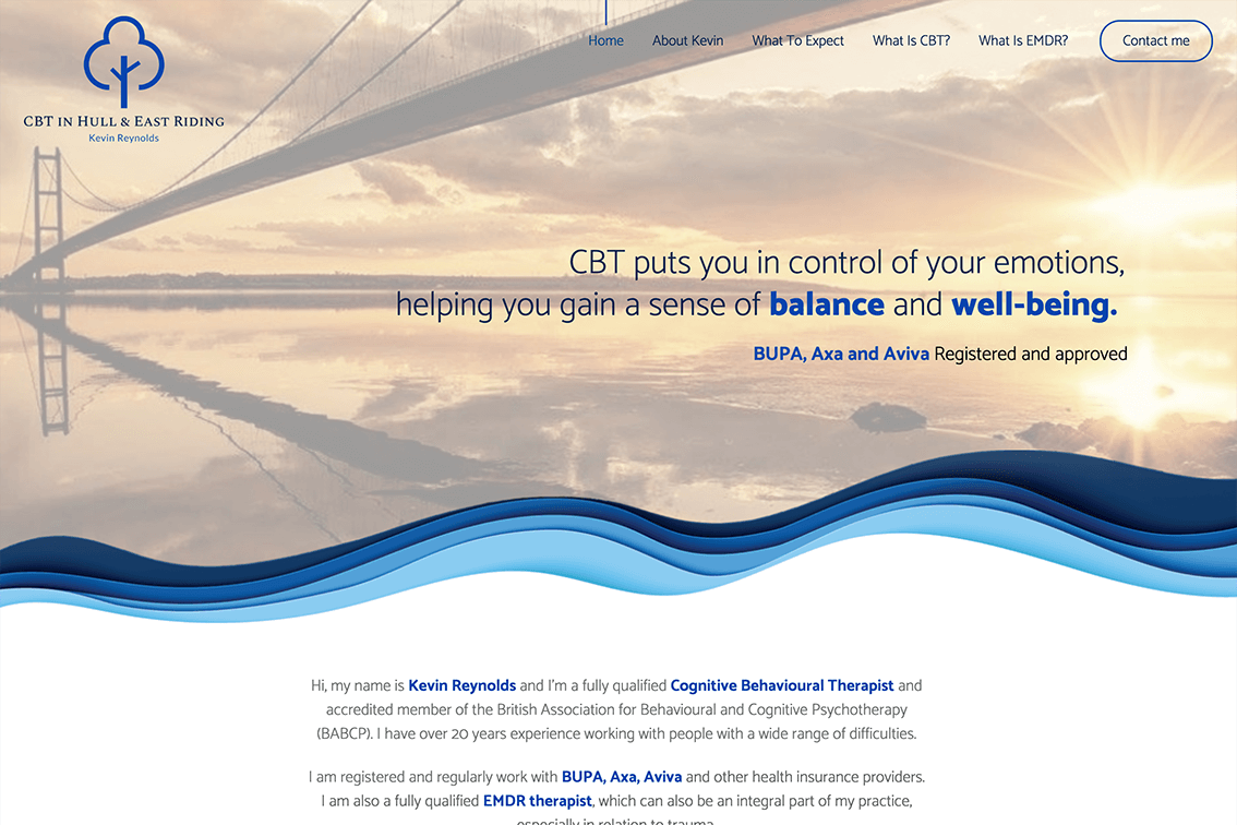 Hull CBT website by it'seeze web design hull