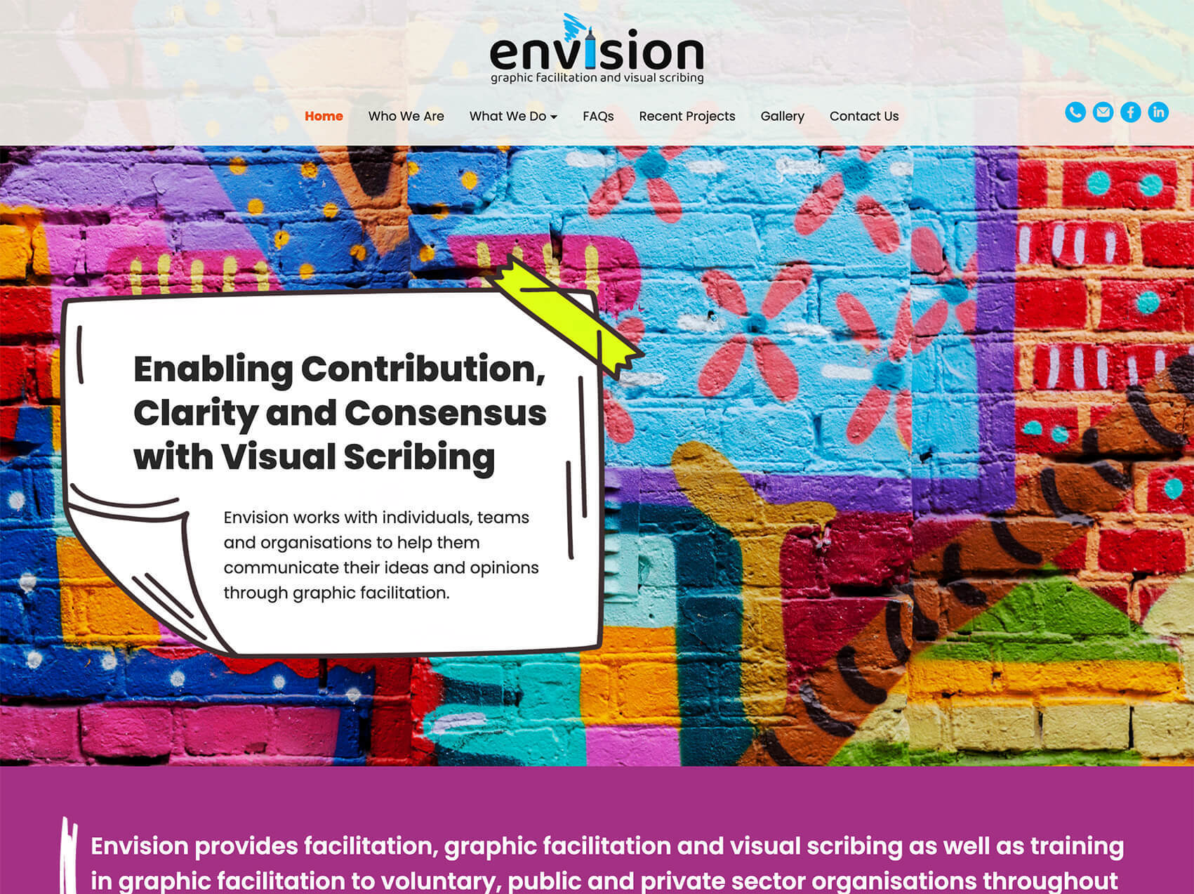 Envision it'seeze Hull website screen