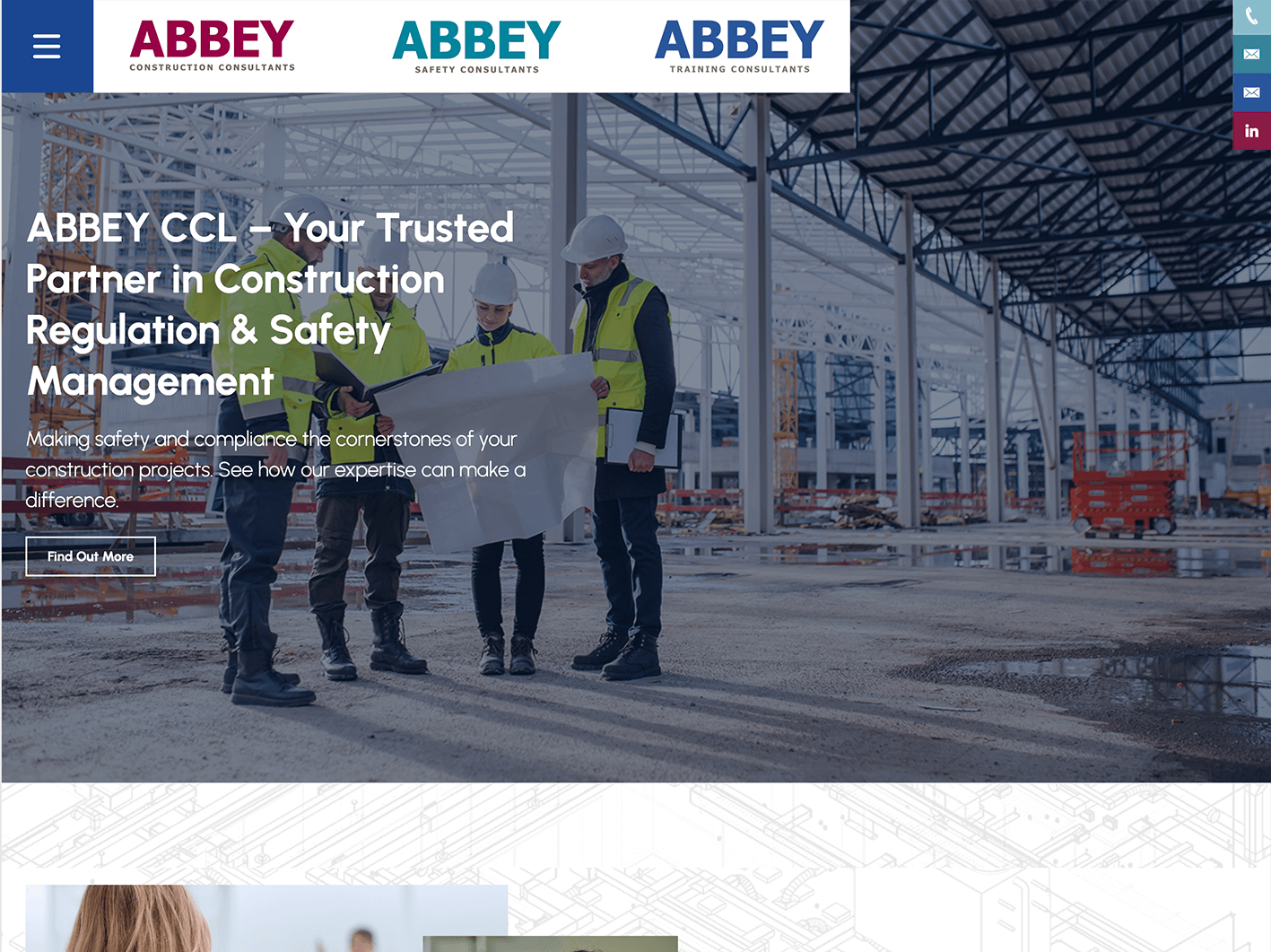 Abbey Construction Website