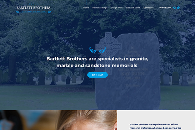 Bartlett Brothers website by it'seeze web design hull