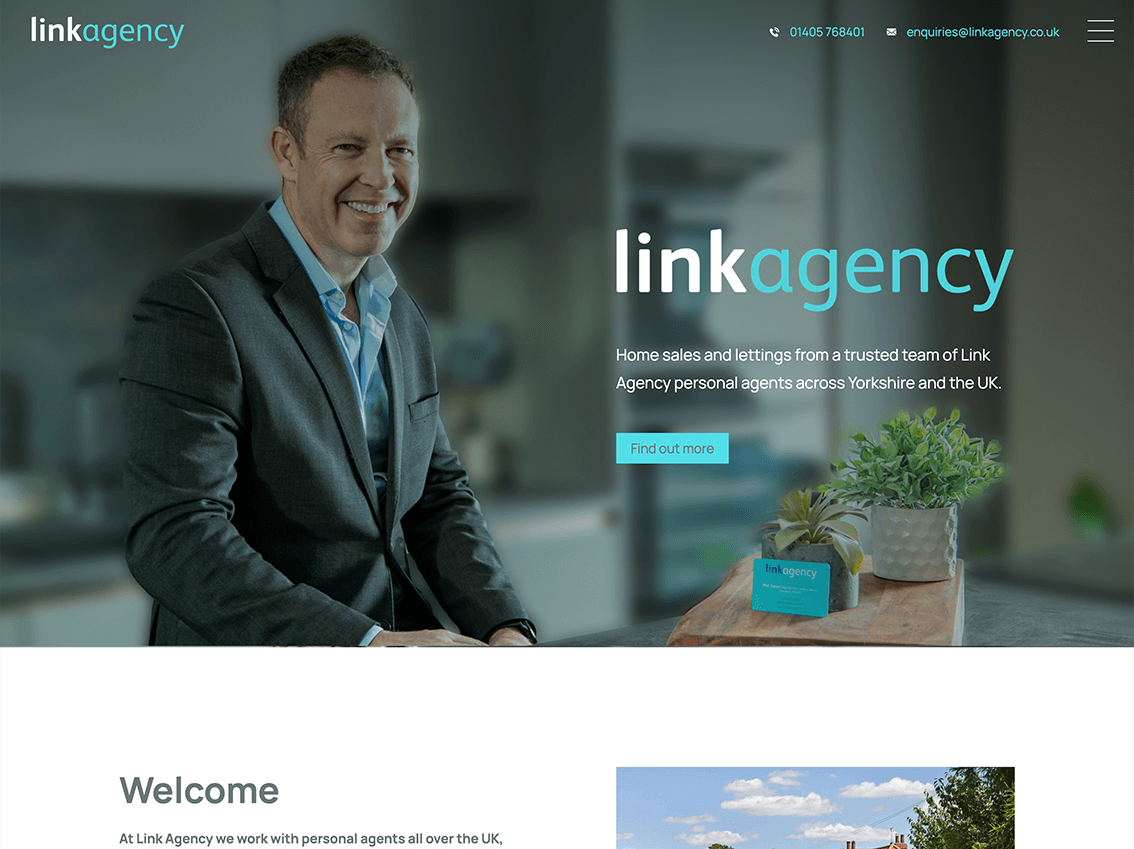 Link Agency itseeze hull website screen