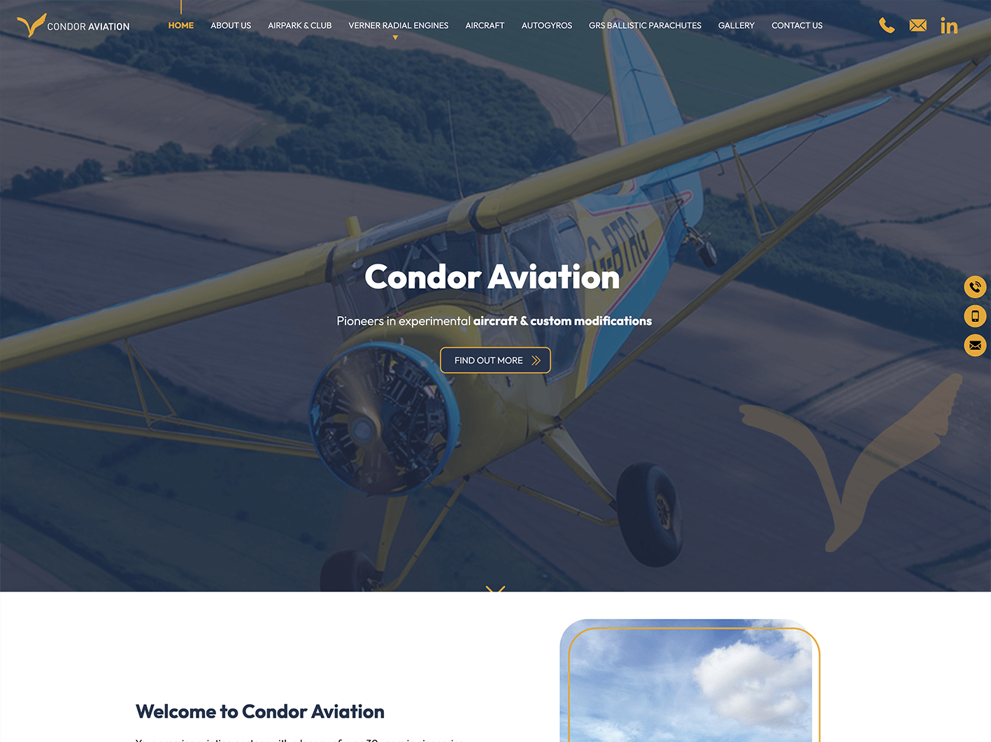 Condor Aviation website
