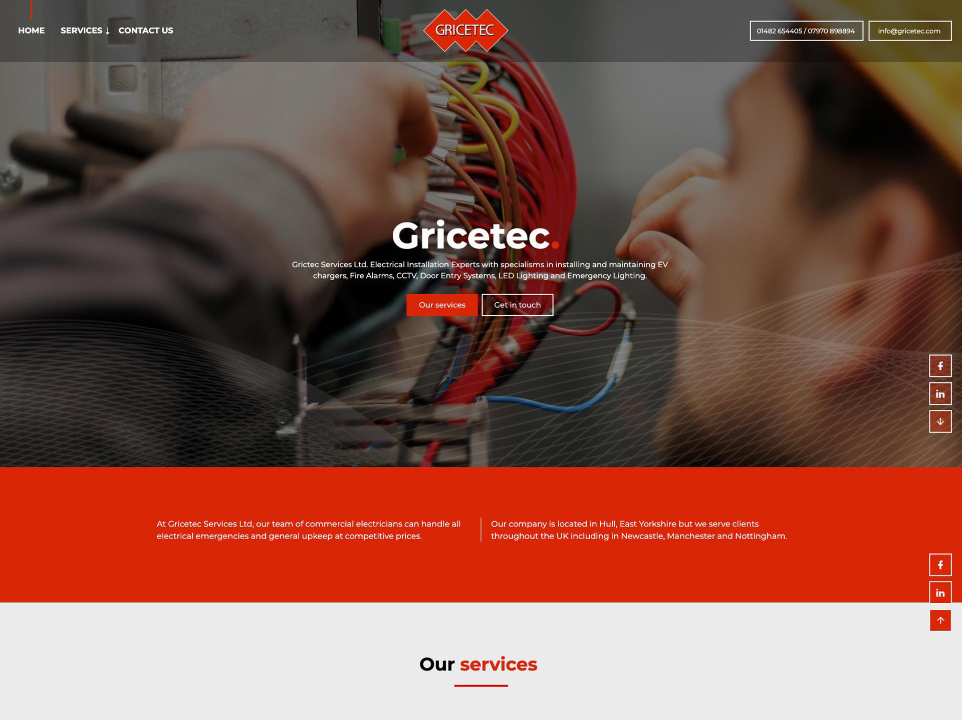 Gricetec Services Ltd website