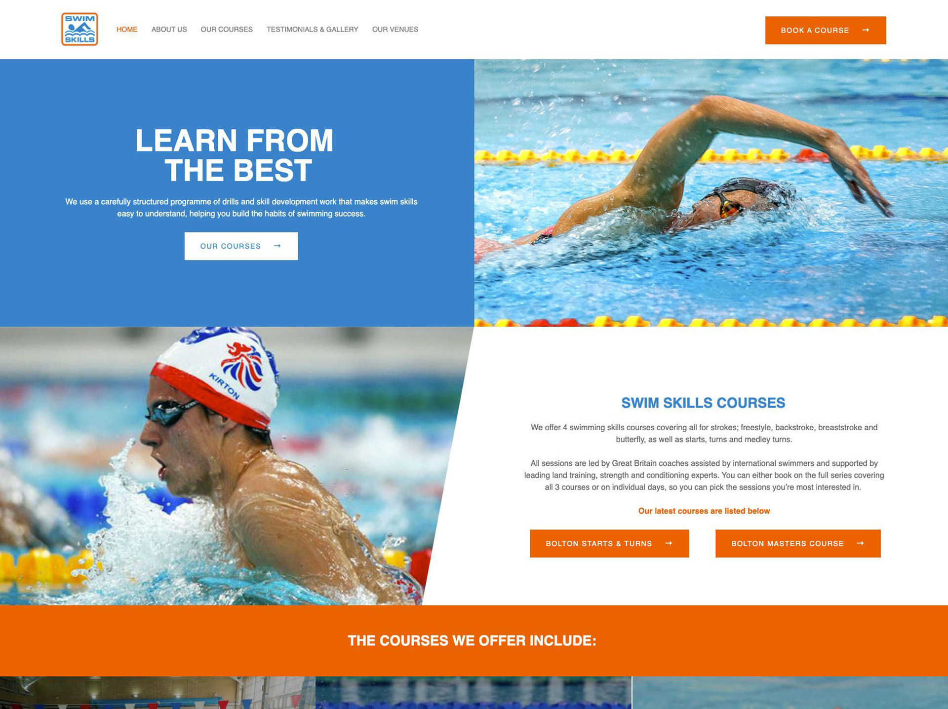 Swim Skills website