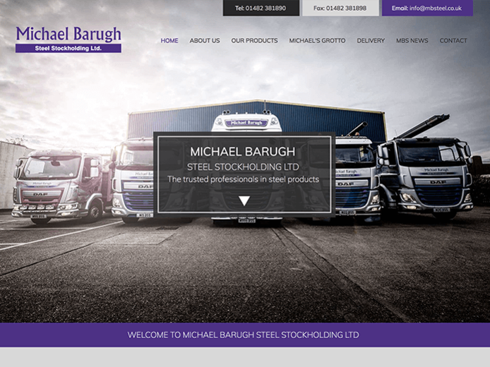 Michael Barugh Steel Stockholding website