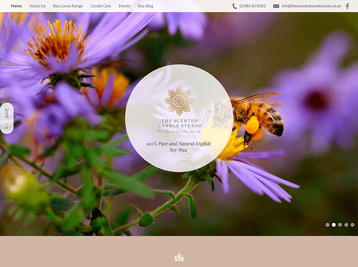 The Scented Candle Studio website