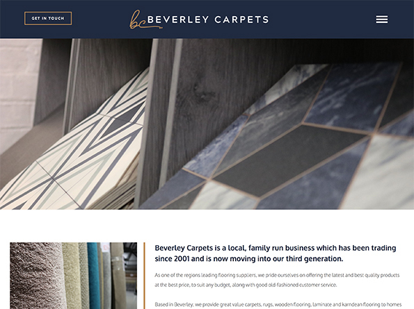 Beverley Carpets website