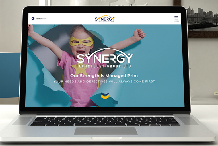 Synergy website screen