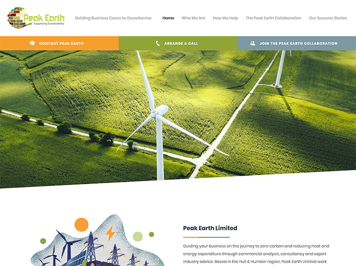 Peak Earth Ltd website